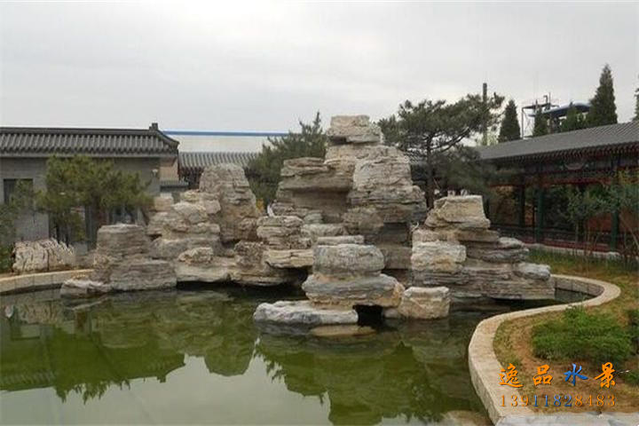 園林庭院假山瀑布水景觀
