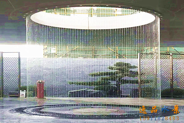 圓形吊線水簾廠家|北京拉線水簾設計生產(chǎn)公司